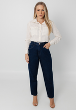 Calça Jeans Mom Emily Escuro