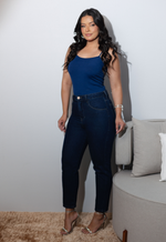 Calça Jeans Mom Emily Escuro
