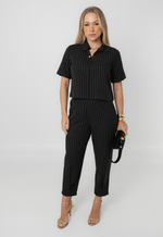 Conjunto Núbia Risca de Giz Preto