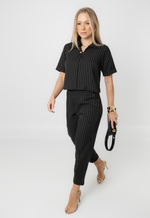 Conjunto Núbia Risca de Giz Preto