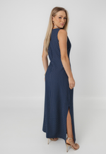 Vestido Débora Poá Azul Marinho 