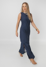 Vestido Débora Poá Azul Marinho 
