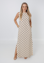 Vestido Débora Poá Bege 