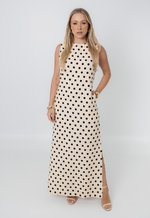 Vestido Débora Poá Bege 