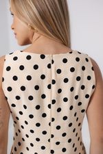 Vestido Débora Poá Bege 