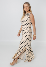 Vestido Débora Poá Bege 