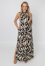 Vestido Débora Preto Estampado