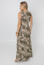 Vestido Débora Folhagem Verde