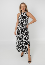 Vestido Adriane Preto Arabescos 