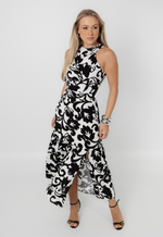 Vestido Adriane Preto Arabescos 