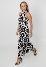 Vestido Adriane Preto Arabescos 