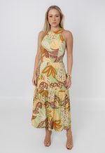 Vestido Adriane Verde Estampado