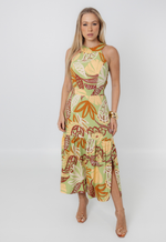 Vestido Adriane Verde Estampado