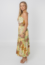 Vestido Adriane Verde Estampado
