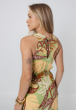 Vestido Adriane Verde Estampado