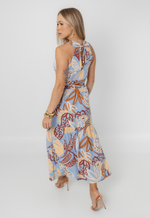 Vestido Adriane Azul Estampado