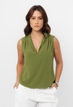 Blusa Giselle Verde Militar 