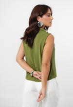 Blusa Giselle Verde Militar 