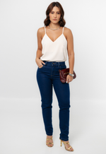 Calça Jeans Skinny Marina Escuro 