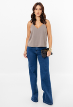 Calça Jeans Wide Leg Daniela Claro