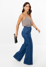 Calça Jeans Wide Leg Daniela Claro