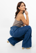 Calça Jeans Wide Leg Daniela Claro