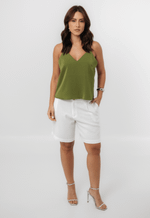 Blusa May Verde Militar 