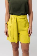 Bermuda Priscila Marrant Amarelo 