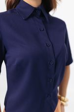 Camisa Laís Azul Marinho