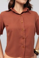 Camisa Laís Chocolate