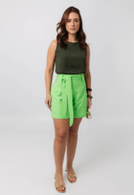 Bermuda Priscila Marrant Verde Limão