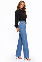 Calça Jeans Reta Sabrina Claro