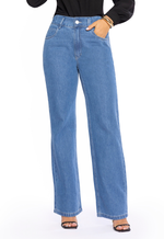 Calça Jeans Reta Sabrina Claro