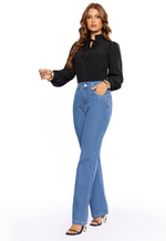 Calça Jeans Reta Sabrina Claro