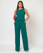 Conjunto Raquel Verde Petróleo
