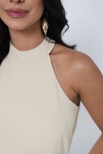Vestido Tambaú Areia