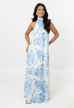 Vestido Manaíra Botânico Azul 