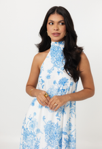 Vestido Manaíra Botânico Azul 