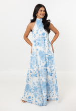 Vestido Manaíra Botânico Azul 