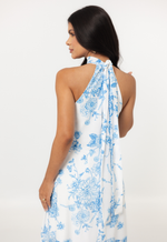 Vestido Manaíra Botânico Azul 