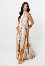 Vestido Manaíra Marmorizado Marrom