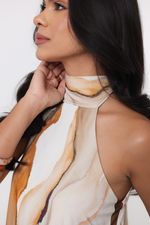 Vestido Manaíra Marmorizado Marrom