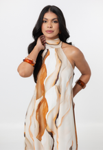 Vestido Manaíra Marmorizado Marrom