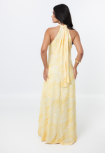 Vestido Manaíra Marmorizado Amarelo