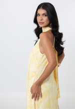 Vestido Manaíra Marmorizado Amarelo