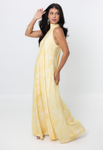 Vestido Manaíra Marmorizado Amarelo