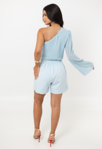Blusa Sol Azul Bebê