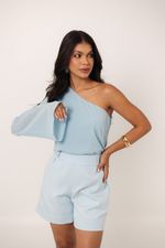 Blusa Sol Azul Bebê
