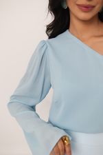 Blusa Sol Azul Bebê