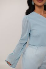 Blusa Sol Azul Bebê